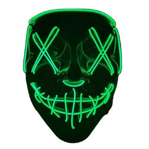Planet Gates neon 1 Pcs Neon Light Led Bright Toy Mask Black V-shaped Luminous Mask Glowing Mask Shining Toy