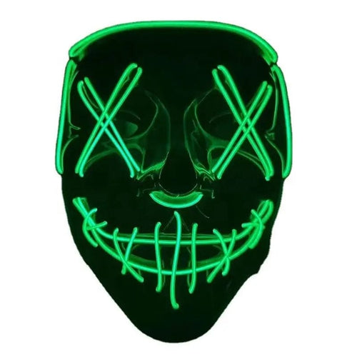 Planet Gates neon 1 Pcs Neon Light Led Bright Toy Mask Black V-shaped Luminous Mask Glowing Mask Shining Toy