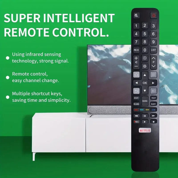 Planet Gates NETFLIX RC802N YAI2 Replacement TCL Smart TV Remote Control For TCL TV 4K HDTV P20 Series C2 Series NETFLIX