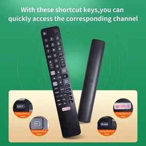 Planet Gates NETFLIX RC802N YAI2 Replacement TCL Smart TV Remote Control For TCL TV 4K HDTV P20 Series C2 Series NETFLIX