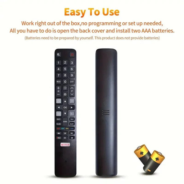 Planet Gates NETFLIX RC802N YAI2 Replacement TCL Smart TV Remote Control For TCL TV 4K HDTV P20 Series C2 Series NETFLIX