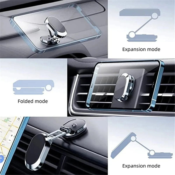Planet Gates New 1080 Rotate Magnetic Car Phone Holder Magnet Smartphone Support GPS Foldable Phone Bracket in Car for IPhone Samsung Xiaomi