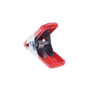 Planet Gates New 10pcs 2" Mini Metal Heavy Duty Spring Clamps Crocodile Clip Red Plastic Tips Tool Clips Grip Holder