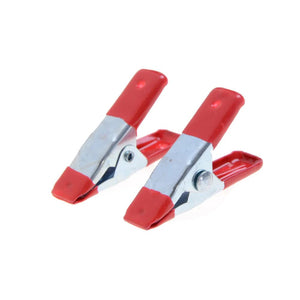 Planet Gates New 10pcs 2" Mini Metal Heavy Duty Spring Clamps Crocodile Clip Red Plastic Tips Tool Clips Grip Holder