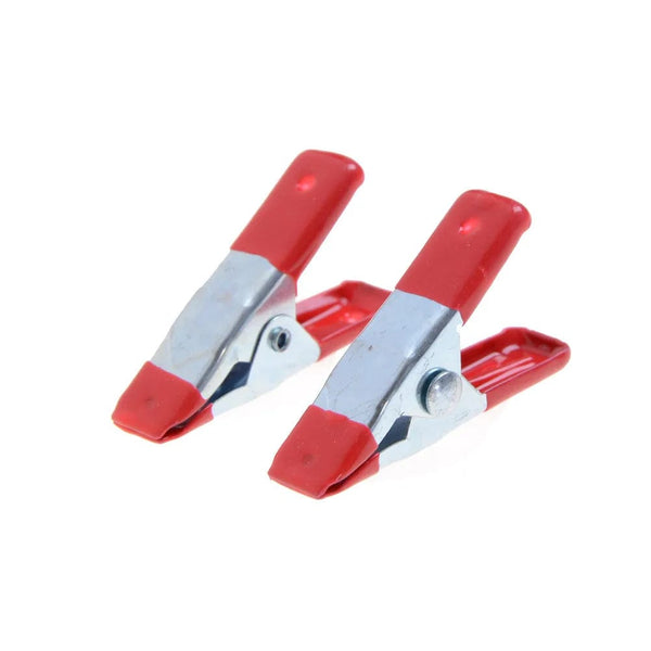 Planet Gates New 10pcs 2" Mini Metal Heavy Duty Spring Clamps Crocodile Clip Red Plastic Tips Tool Clips Grip Holder