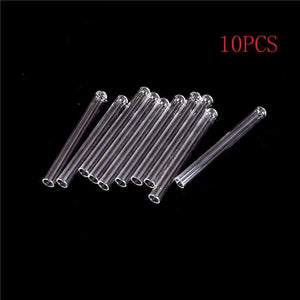 Planet Gates New 10pcs/batch Transparent Pyrex Glass Blow Tube 100mm Long Thick Wall Test Tube 10*100mm