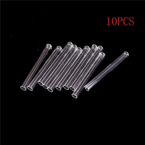 Planet Gates New 10pcs/batch Transparent Pyrex Glass Blow Tube 100mm Long Thick Wall Test Tube 10*100mm