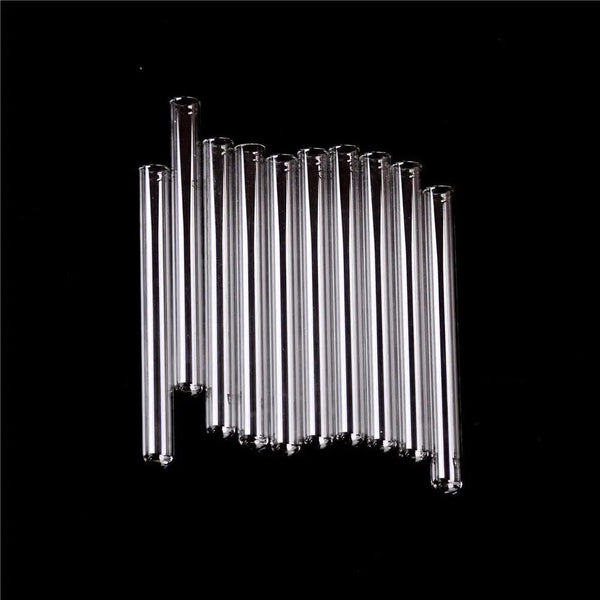 Planet Gates New 10pcs/batch Transparent Pyrex Glass Blow Tube 100mm Long Thick Wall Test Tube 10*100mm