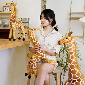 Planet Gates New 1pc Giant size Giraffe Plush Toys Cute Stuffed Animal Soft Giraffe Doll Birthday Gift Kids Toy