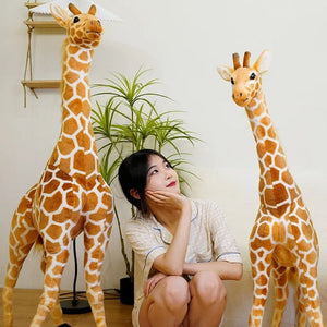 Planet Gates New 1pc Giant size Giraffe Plush Toys Cute Stuffed Animal Soft Giraffe Doll Birthday Gift Kids Toy