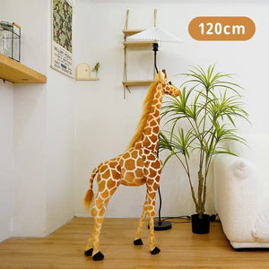 Planet Gates New 1pc Giant size Giraffe Plush Toys Cute Stuffed Animal Soft Giraffe Doll Birthday Gift Kids Toy