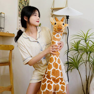 Planet Gates New 1pc Giant size Giraffe Plush Toys Cute Stuffed Animal Soft Giraffe Doll Birthday Gift Kids Toy