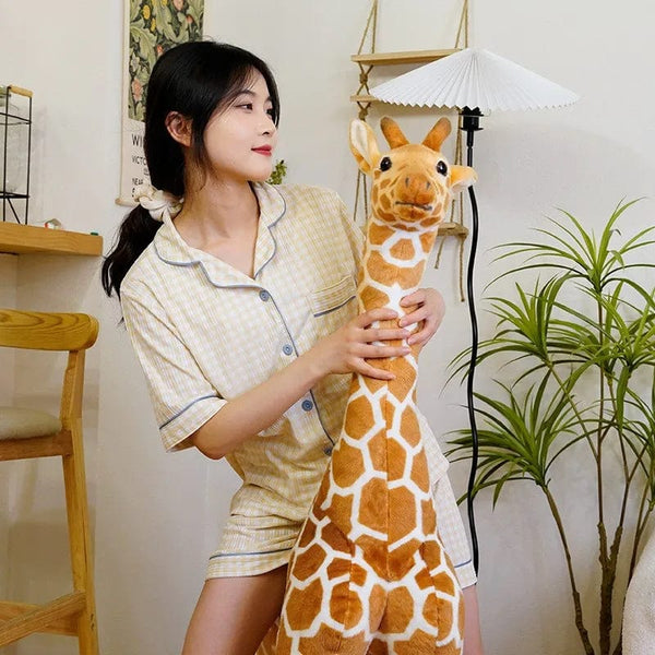 Planet Gates New 1pc Giant size Giraffe Plush Toys Cute Stuffed Animal Soft Giraffe Doll Birthday Gift Kids Toy
