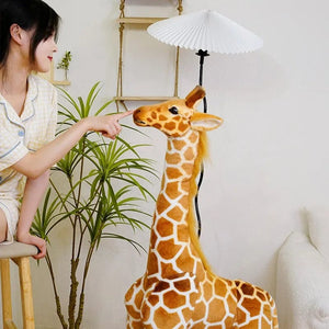 Planet Gates New 1pc Giant size Giraffe Plush Toys Cute Stuffed Animal Soft Giraffe Doll Birthday Gift Kids Toy