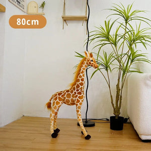 Planet Gates New 1pc Giant size Giraffe Plush Toys Cute Stuffed Animal Soft Giraffe Doll Birthday Gift Kids Toy