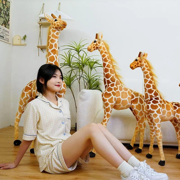 Planet Gates New 1pc Giant size Giraffe Plush Toys Cute Stuffed Animal Soft Giraffe Doll Birthday Gift Kids Toy