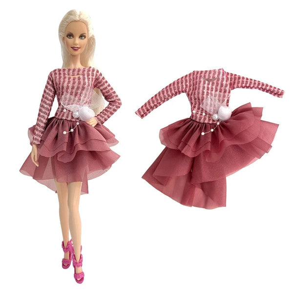 Planet Gates NEW 1x Fashion Skirt For 1/6 Doll Casual Outfits Vest Shirt Pants Dress Dollhouse Accessories Clothes for Barbie Doll JJ