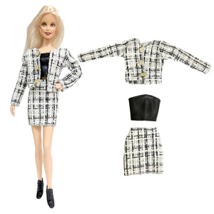 Planet Gates NEW 1x Fashion Skirt For 1/6 Doll Casual Outfits Vest Shirt Pants Dress Dollhouse Accessories Clothes for Barbie Doll JJ