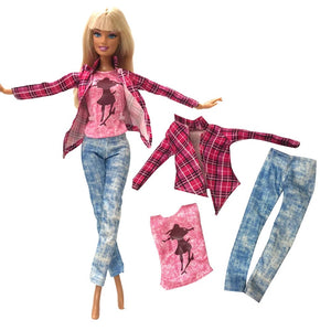 Planet Gates NEW 1x Fashion Skirt For 1/6 Doll Casual Outfits Vest Shirt Pants Dress Dollhouse Accessories Clothes for Barbie Doll JJ