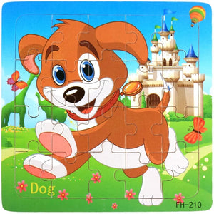 Planet Gates New 20 Piece Montessori 3d Puzzle Cartoon Animal Vehicle Jigsaw Wood Puzzle Game Early Learning Educational Toys For Children
