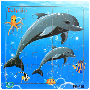 Planet Gates New 20 Piece Montessori 3d Puzzle Cartoon Animal Vehicle Jigsaw Wood Puzzle Game Early Learning Educational Toys For Children