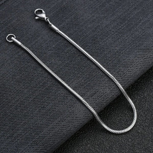 Planet Gates New 2MM Stainless Steel Snake Chain Bracelet Fashion Titanium Steel Link Bracelet For Women Length 18.5/20CM drop shipping