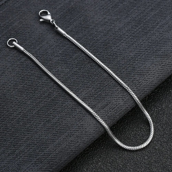 Planet Gates New 2MM Stainless Steel Snake Chain Bracelet Fashion Titanium Steel Link Bracelet For Women Length 18.5/20CM drop shipping