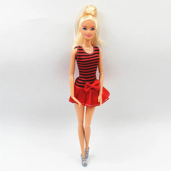 Planet Gates New 30cm 11 Joints Movable Doll with Clothes 1/6 Doll with Skirt Girls Play House Diy Dress Up Toy Gifts