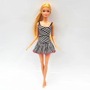 Planet Gates New 30cm 11 Joints Movable Doll with Clothes 1/6 Doll with Skirt Girls Play House Diy Dress Up Toy Gifts