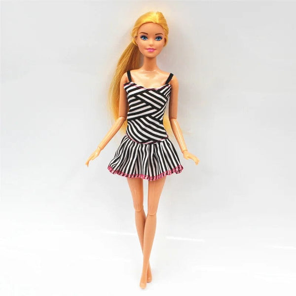 Planet Gates New 30cm 11 Joints Movable Doll with Clothes 1/6 Doll with Skirt Girls Play House Diy Dress Up Toy Gifts