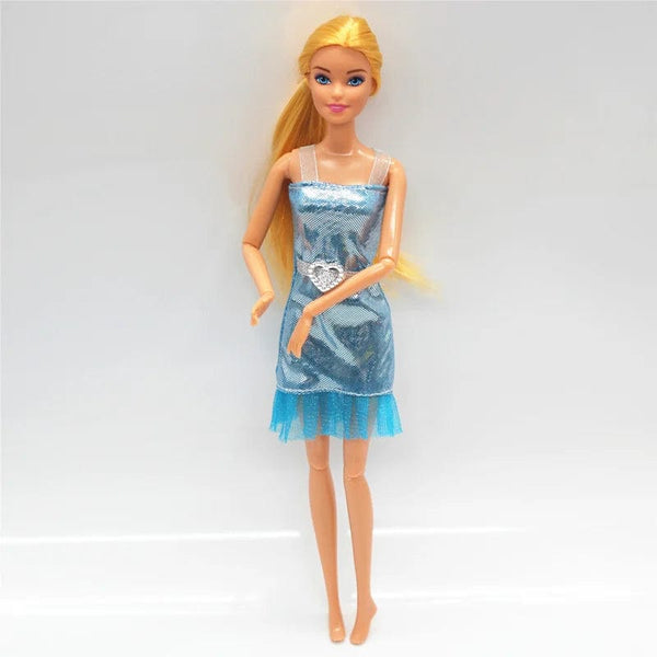 Planet Gates New 30cm 11 Joints Movable Doll with Clothes 1/6 Doll with Skirt Girls Play House Diy Dress Up Toy Gifts