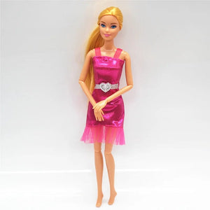 Planet Gates New 30cm 11 Joints Movable Doll with Clothes 1/6 Doll with Skirt Girls Play House Diy Dress Up Toy Gifts