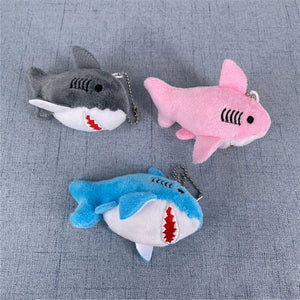 Planet Gates NEW 3Colors , Size 8CM Stuffed Plush Shark Ocean Animal Plush Toy Doll , With Keychain Gift