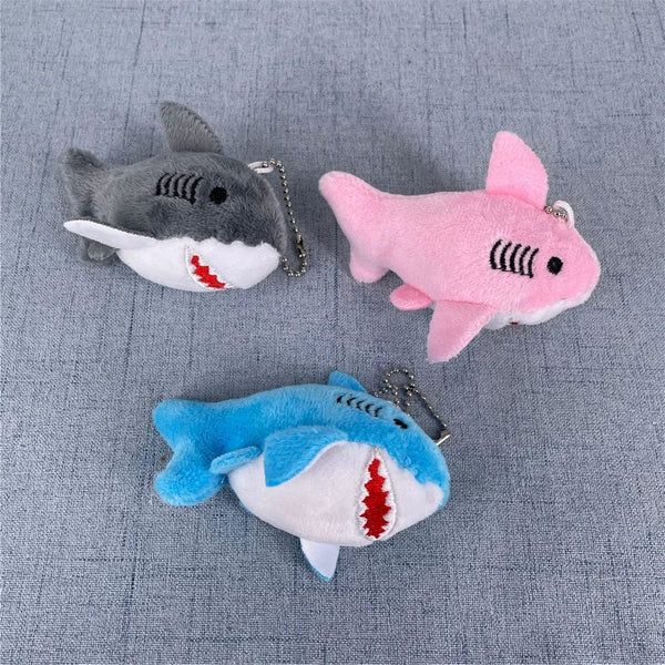 Planet Gates NEW 3Colors , Size 8CM Stuffed Plush Shark Ocean Animal Plush Toy Doll , With Keychain Gift