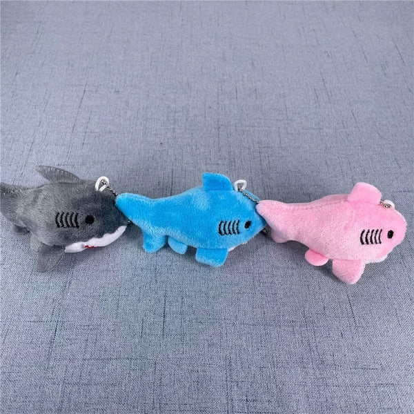 Planet Gates NEW 3Colors , Size 8CM Stuffed Plush Shark Ocean Animal Plush Toy Doll , With Keychain Gift