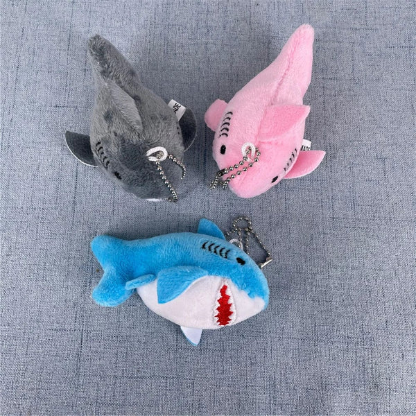 Planet Gates NEW 3Colors , Size 8CM Stuffed Plush Shark Ocean Animal Plush Toy Doll , With Keychain Gift