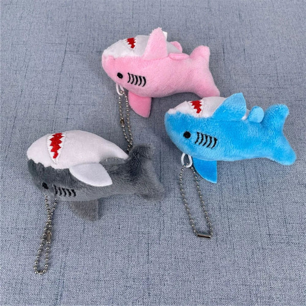 Planet Gates NEW 3Colors , Size 8CM Stuffed Plush Shark Ocean Animal Plush Toy Doll , With Keychain Gift