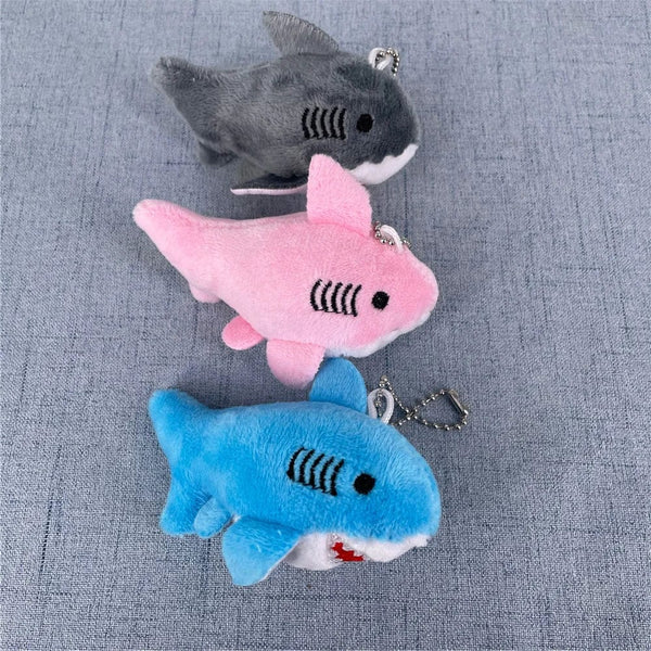 Planet Gates NEW 3Colors , Size 8CM Stuffed Plush Shark Ocean Animal Plush Toy Doll , With Keychain Gift