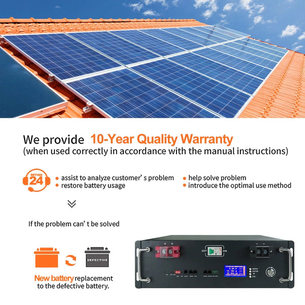 Planet Gates New 48V 100Ah LiFePo4 Battery Pack 51.2V 5kw Lithium Iron Phosphate Batteries 16S 100A Built-in BMS 48V 50AH 200AH Pack No Tax