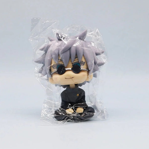 Planet Gates New 5Pcs/set Jujutsu Kaisen Cute Yuji Itadori Gojo Satoru Q Ver. PVC Action Figures Anime Figure Model Toys Collection Doll Gift