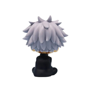 Planet Gates New 5Pcs/set Jujutsu Kaisen Cute Yuji Itadori Gojo Satoru Q Ver. PVC Action Figures Anime Figure Model Toys Collection Doll Gift