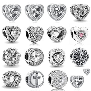 Planet Gates NEW 925 Sterling Silver Charm Fit Original Bracelet Accessories Women Jewelry White Series Football Snake Dreamcatcher Cross