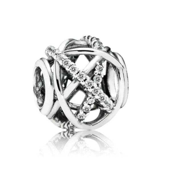 Planet Gates NEW 925 Sterling Silver Charm Fit Original Bracelet Accessories Women Jewelry White Series Football Snake Dreamcatcher Cross