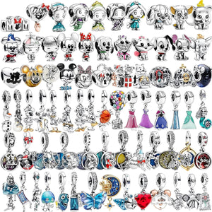 Planet Gates New 925 Sterling Silver Disney Princess Original model production Charm FIT Pandora Bracelet DIY Ladies Jewelry  Christmas Gift