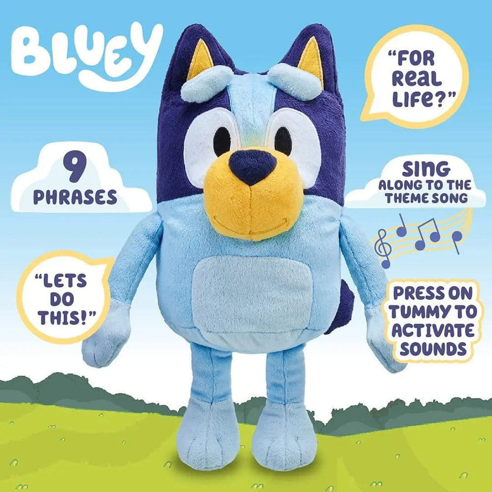 Planet Gates New A Family Of Bluey Talking Plush Bingo Dog Music Plush Toys Bluey Anime Figure Cute Animal Sing Dog Doll Kids Festival Gifts