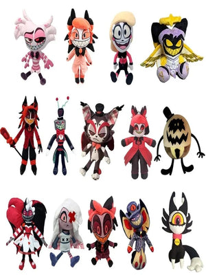 Planet Gates New Alastor Plush Adam Hazbined Cos Hotels Soft Stuffed Costume Cute Plushie Figure Hells For Children Kids Christmas Gift