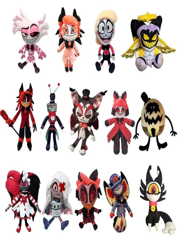 Planet Gates New Alastor Plush Adam Hazbined Cos Hotels Soft Stuffed Costume Cute Plushie Figure Hells For Children Kids Christmas Gift