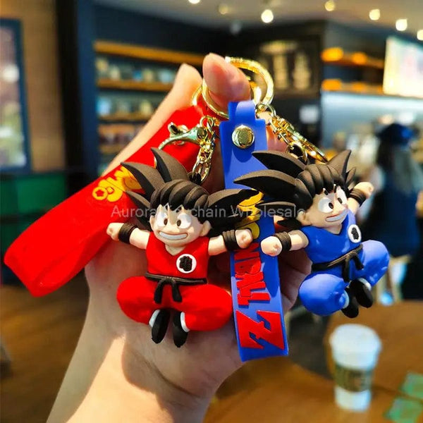 Planet Gates New Anime Dragon Ball Keychain Z Super Saiyan Son Goku Bulma Broly Piccolo Majin Buu Series Car Pendant Keyring Kids Toys Gifts