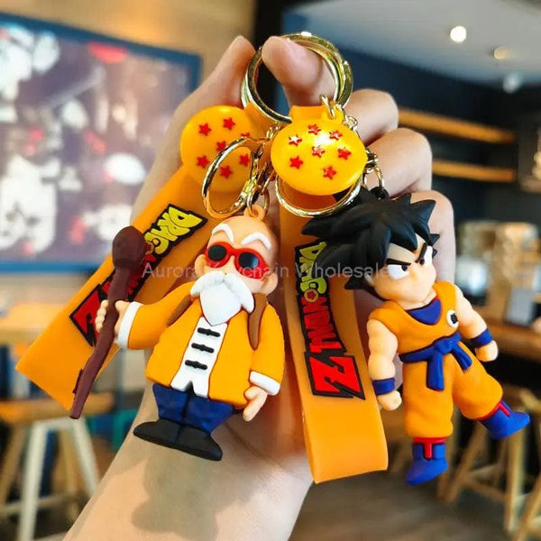 Planet Gates New Anime Dragon Ball Keychain Z Super Saiyan Son Goku Bulma Broly Piccolo Majin Buu Series Car Pendant Keyring Kids Toys Gifts
