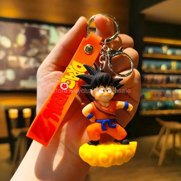 Planet Gates New Anime Dragon Ball Keychain Z Super Saiyan Son Goku Bulma Broly Piccolo Majin Buu Series Car Pendant Keyring Kids Toys Gifts